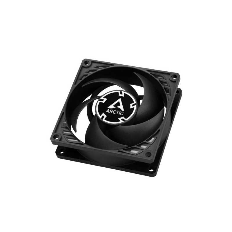 Arctic P8 8cm PWM PST CO Case Fan for Continuous Operation, Pressure-Optimised, Dual Ball Bearing, 200-3000 RPM, Black