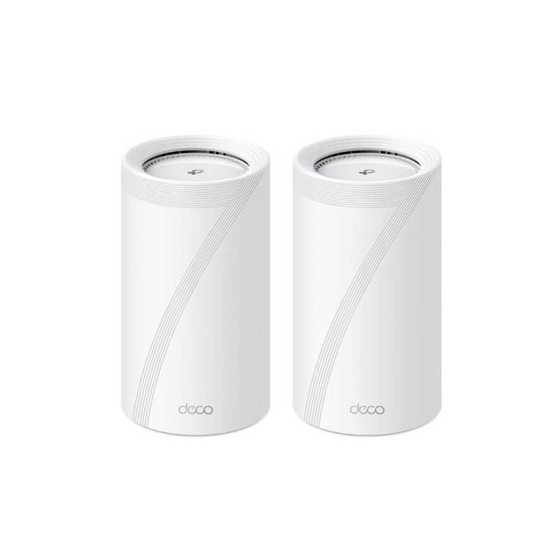 TP-LINK (DECO BE85) BE19000 Tri-Band Whole Home Mesh Wi-Fi 7 System, 2 Pack, 12-Stream, 2x 10G Ports, Multi-Link Operation, Voic