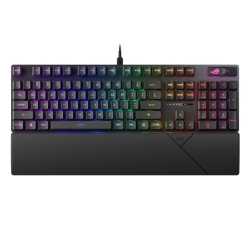 Asus ROG STRIX SCOPE II RX Red Mechanical RGB Gaming Keyboard, ROG RX Red Switches, IP57, Dampening Foam, PBT Keycaps, Intuitive