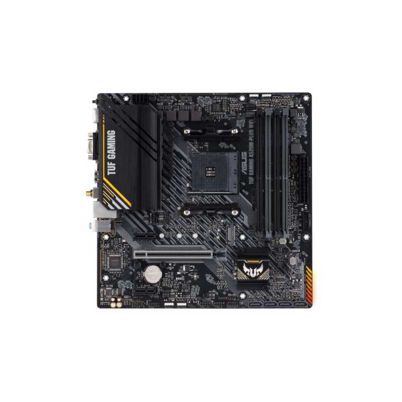 Asus TUF GAMING A520M-PLUS WIFI, AMD A520, AM4, Micro ATX, 4 DDR4, VGA, HDMI, DP, AC Wi-Fi, 1x M.2