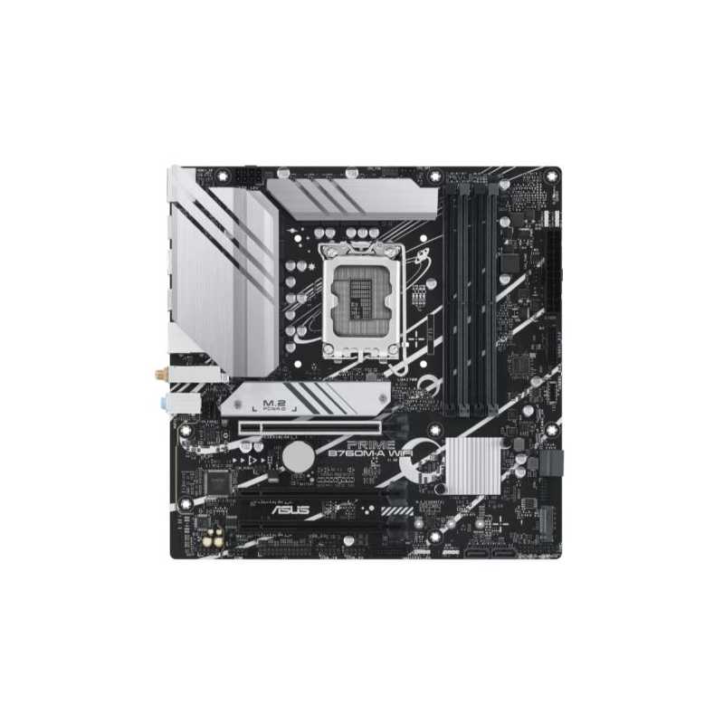 Asus PRIME B760M-A WIFI, Intel B760, 1700, Micro ATX, 4 DDR5, 2 HDMI, DP, Wi-Fi 6, 2.5G LAN, PCIe4, 2x M.2