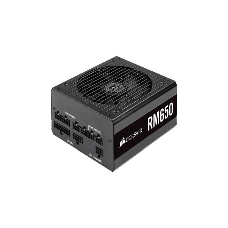 Corsair 650W RM650 PSU, Fully Modular, 80+ Gold, Rifle Bearing Fan, Zero RPM Mode