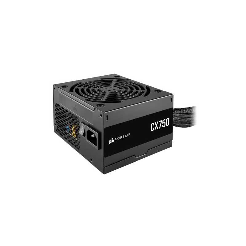 Corsair 750W CX750 PSU, Fully Wired, 80+ Bronze, Thermally Controlled Fan