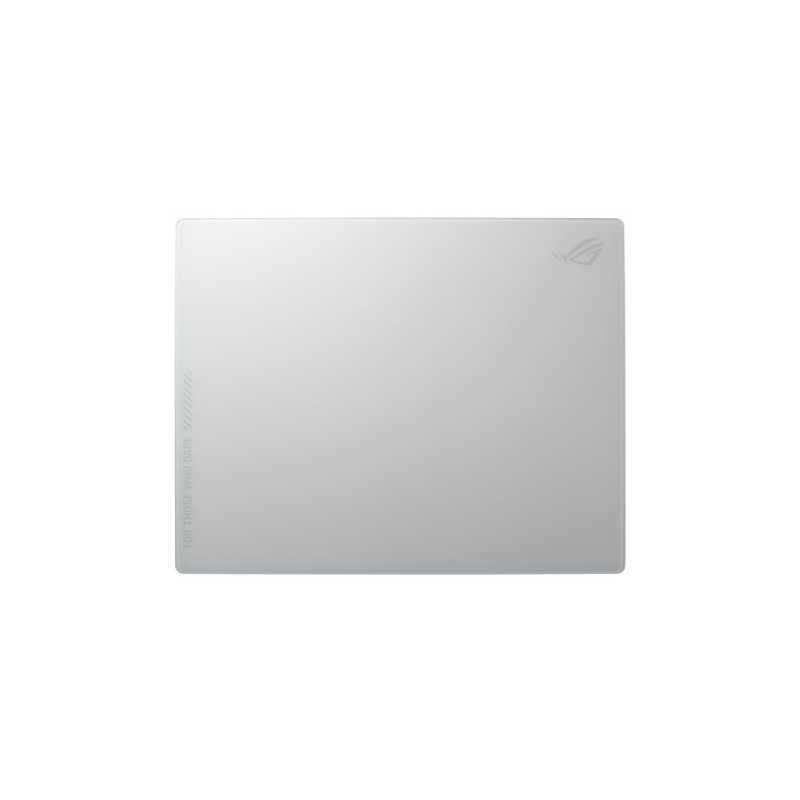 Asus ROG MOONSTONE ACE L Tempered Glass Mouse Pad, Anti-slip Silicone Base, 500 x 400 x 4 mm, White