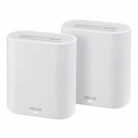 Asus (ExpertWiFi EBM68) AX7800 Tri-Band Wi-Fi 6 Business Mesh System, 2 Pack, Guest Networks, Commercial Grade Security, White