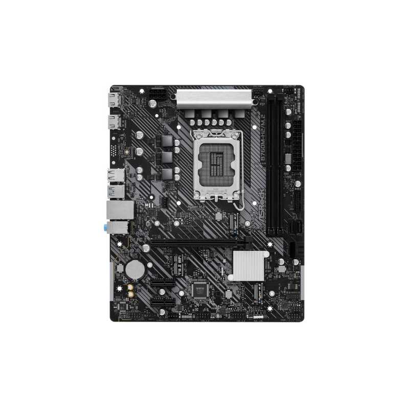 Asrock B760M-H2/M.2, Intel B760, 1700, Micro ATX, 2 DDR5, 2 HDMI, 2.5G LAN, PCIe4, 2x M.2