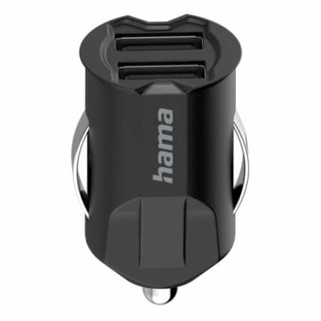 Hama 5V/10.5W Dual USB-A Car Adapter, 2 x USB-A Ports