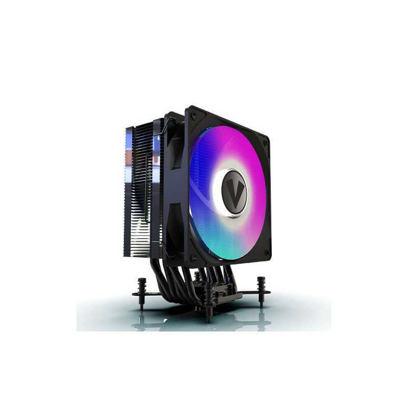 Vida Boreas Black ARGB Heatsink & Fan, Intel/AMD, 2000RPM Hydraulic Fan, 6 Copper Heatpipes, 220W TDP, Optional Plain Black Fan Vida Boreas Black ARGB Heatsink & Fan, Intel/AMD, 2000RPM Hydraulic Fan, 6 Copper Heatpipes, 220W TDP, Optional Plain Black Fan