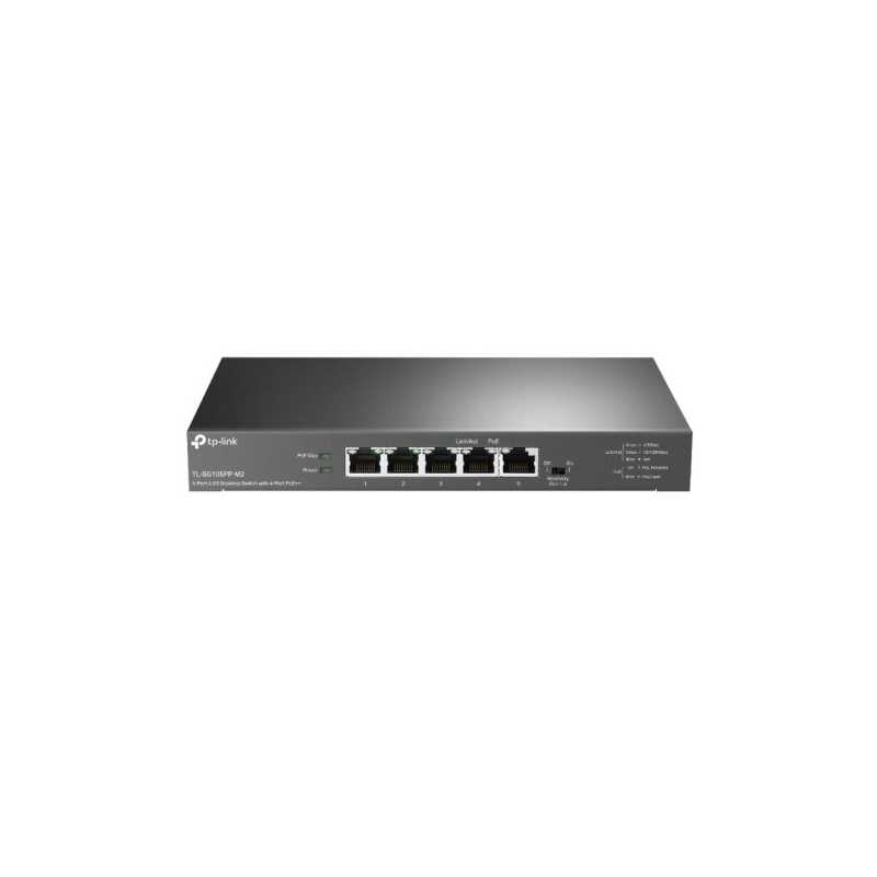 TP-LINK (TL-SG105PP-M2) 5-Port 2.5G Desktop Switch with 4-Port PoE++