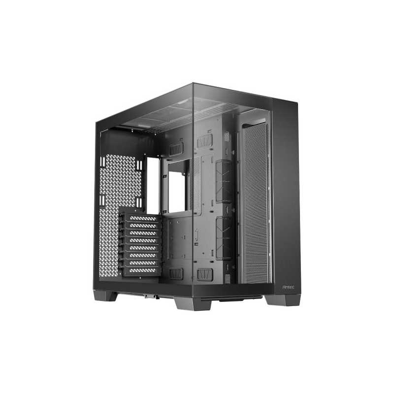 Antec C8 Gaming Case w/ Glass Side & Front, EATX, Dual Chamber, No Fans inc., Mesh Panels, USB-C, Black