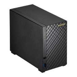 ASUSTOR AS3102T 2-Bay NAS Enclosure (No Drives), Dual Core CPU, 2GB DDR3L, HDMI, USB3, Diamond-Plate Finish