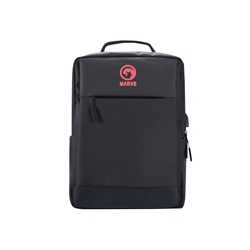 Marvo Laptop 15.6 inch Backpack with USB Charging Port, Waterproof Durable Fabric, Max Load 20kg, Black
