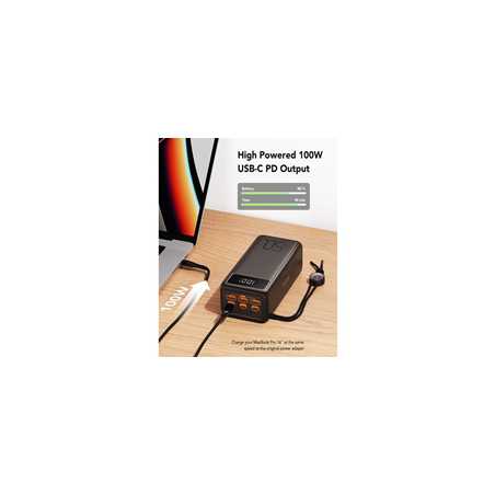 VEGER Tank Boost Camping Power Bank, 56,000mAh, 130W Total Output, 5 Output Ports 3 x USB-A & 2 x USB-C with 2 Input Ports 1 x U