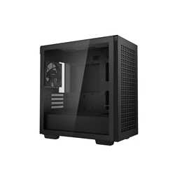 DeepCool CH370 Micro ATX Case with Tempered Glass Side Panel, 2 x USB 3.0, 4 x Expansion Slots with support for a 360mm Radiator