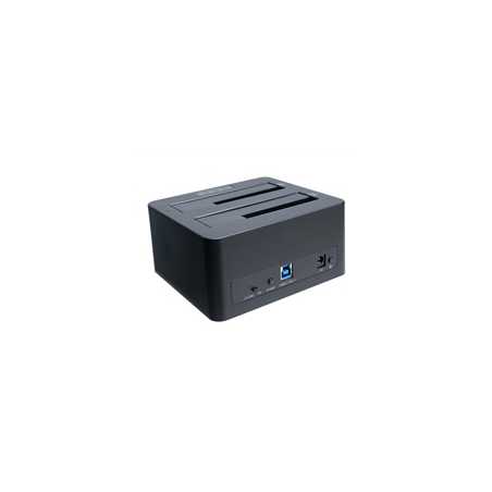 Akasa AK-DK08U3-BKCM DuoDock X3 Dual bay USB 3.1 Gen1 Clone Docking Station, 2.5 and 3.5 SATA HDD/SSD Drives Supported
