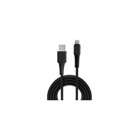 LINDY 31319 0.5m USB to Lightning Cable, Black