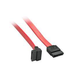 Lindy 0.5m SATA Internal Cable 7 Pin To 90 Deg 7Pin