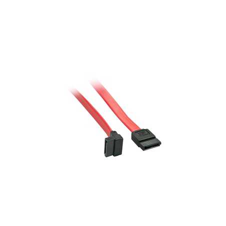 Lindy 0.5m SATA Internal Cable 7 Pin To 90 Deg 7Pin