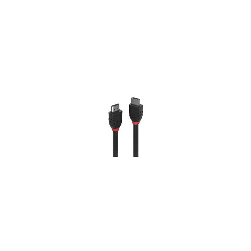 Lindy 36771 1m 8K60Hz HDMI Cable, Black Line