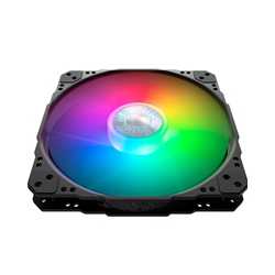 COOLER MASTER SickleFlow 200 ARGB Fan, 200mm, 800RPM, 4-Pin PWM Fan & 3-Pin ARGB Connectors, Optimized Air Flow & Air Pressure, 