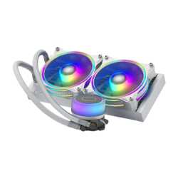Cooler Master MasterLiquid ML240 Illusion White Edition Universal Socket 240mm PWM 1800RPM Addressable Gen 2 RGB LED AiO Liquid 