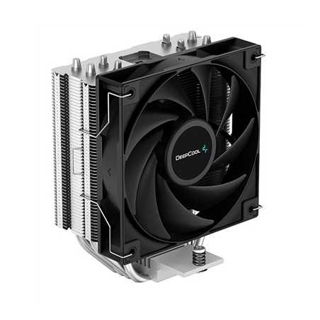 DeepCool AG400 Fan CPU Cooler, Universal Socket, High Efficiency 120mm PWM Cooling Black Fan, 2000RPM, 4 Heat Pipes, 220W Heat D