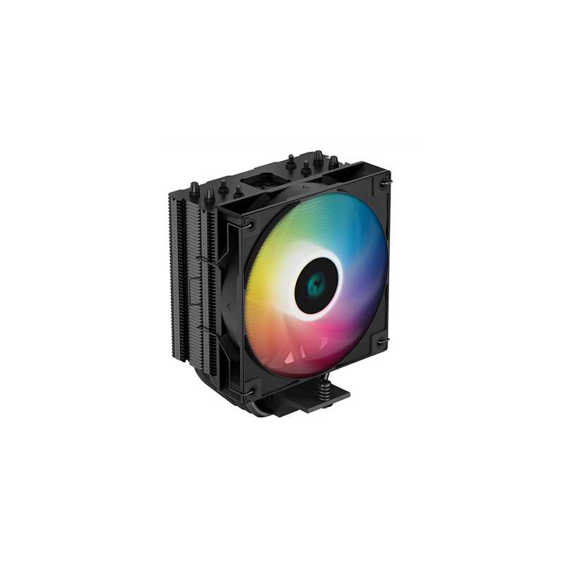DeepCool AG400 BK ARGB Fan CPU Cooler, Universal Socket, High Efficiency 120mm PWM Addressable RGB Fan, 2000RPM, 4 Heat Pipes, 2