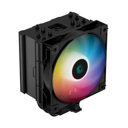 DeepCool AG500 BK ARGB Fan CPU Cooler, Universal Socket, Fine-Tuned 120mm PWM Addressable RGB Fan, 1850RPM, 5 Heat Pipes, 240W H