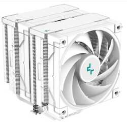 DeepCool AK620 WH Fan CPU Cooler, Universal Socket, Dual Powerful 120mm FDB PWM White Fans, 1850RPM, 6 Heat Pipes, 260W Heat Dis