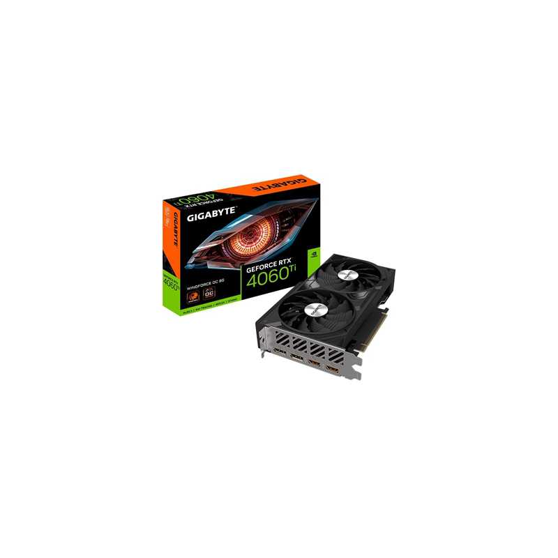 Gigabyte Nvidia GeForce RTX 4060Ti WINDFORCE 8GB Dual Fan Graphics Card