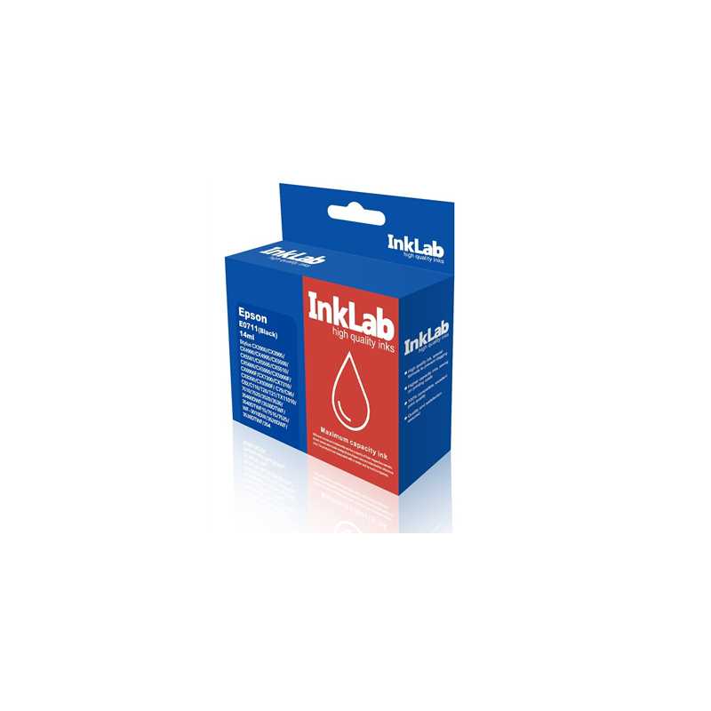 InkLab 711 Epson Compatible Black Replacement Ink