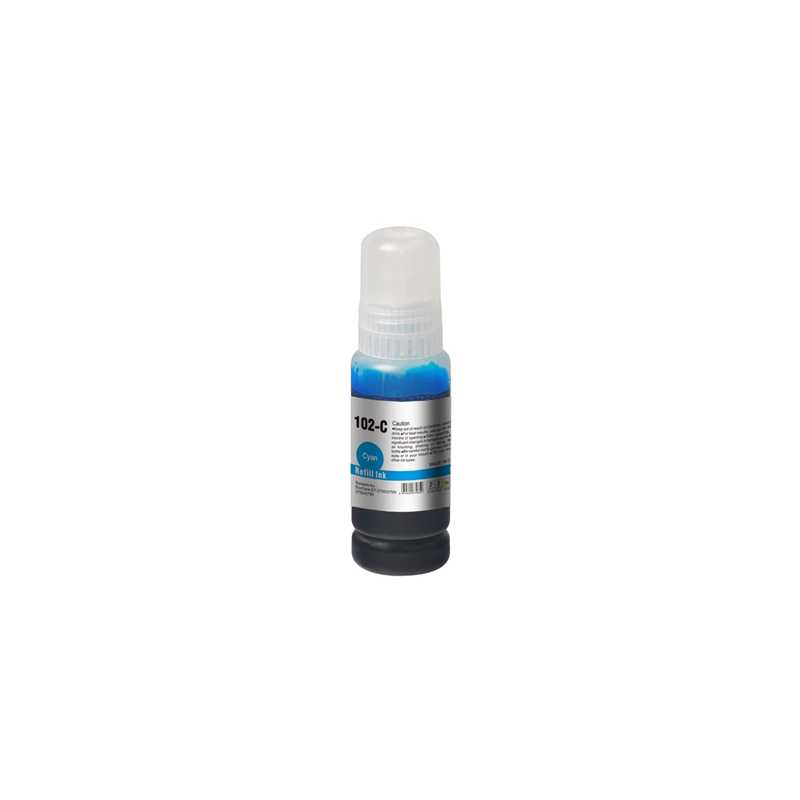 InkLab 102 Epson Compatible EcoTank Cyan Ink Bottle