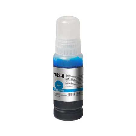 InkLab 102 Epson Compatible EcoTank Cyan Ink Bottle