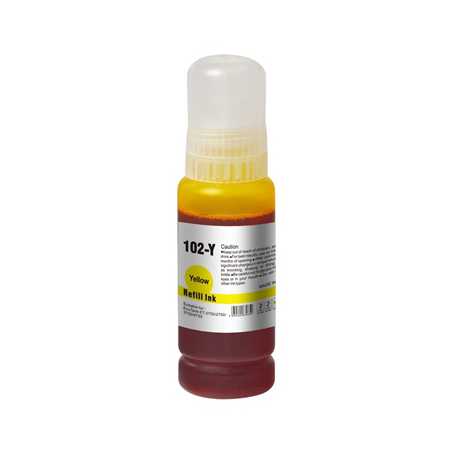 InkLab 102 Epson Compatible EcoTank Yellow Ink Bottle