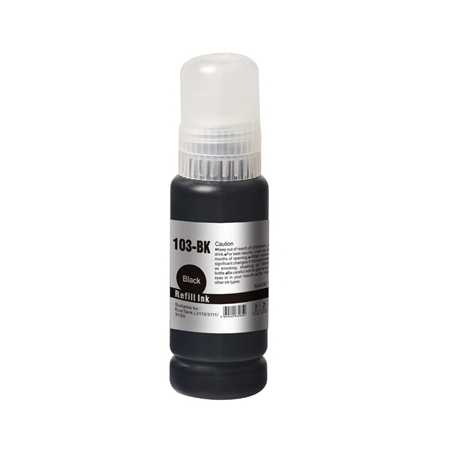 InkLab 103 Epson Compatible EcoTank Black ink bottle