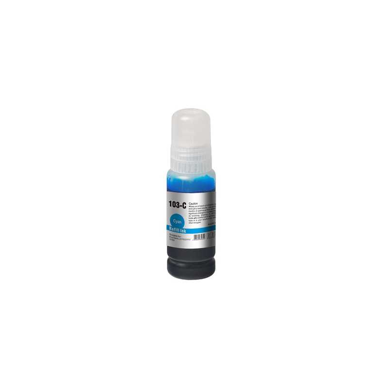 InkLab 103 Epson Compatible EcoTank Cyan ink bottle