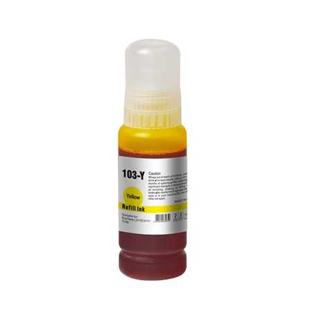 InkLab 103 Epson Compatible EcoTank Yellow ink bottle