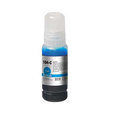 InkLab 104 Epson Compatible EcoTank Cyan Ink Bottle