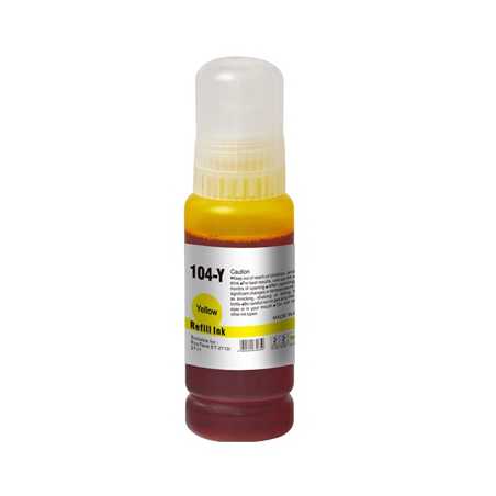 InkLab 104 Epson Compatible EcoTank Yellow Ink Bottle