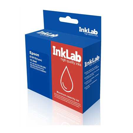 InkLab 1812 Epson Compatible Cyan Replacement Ink