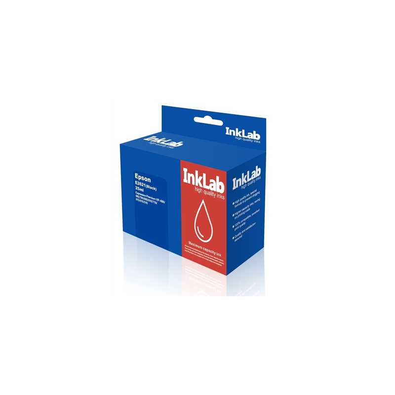 InkLab 2621 Epson Compatible Black Replacement Ink