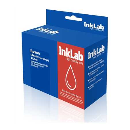 InkLab 2631 Epson Compatible Photo Black Replacement Ink