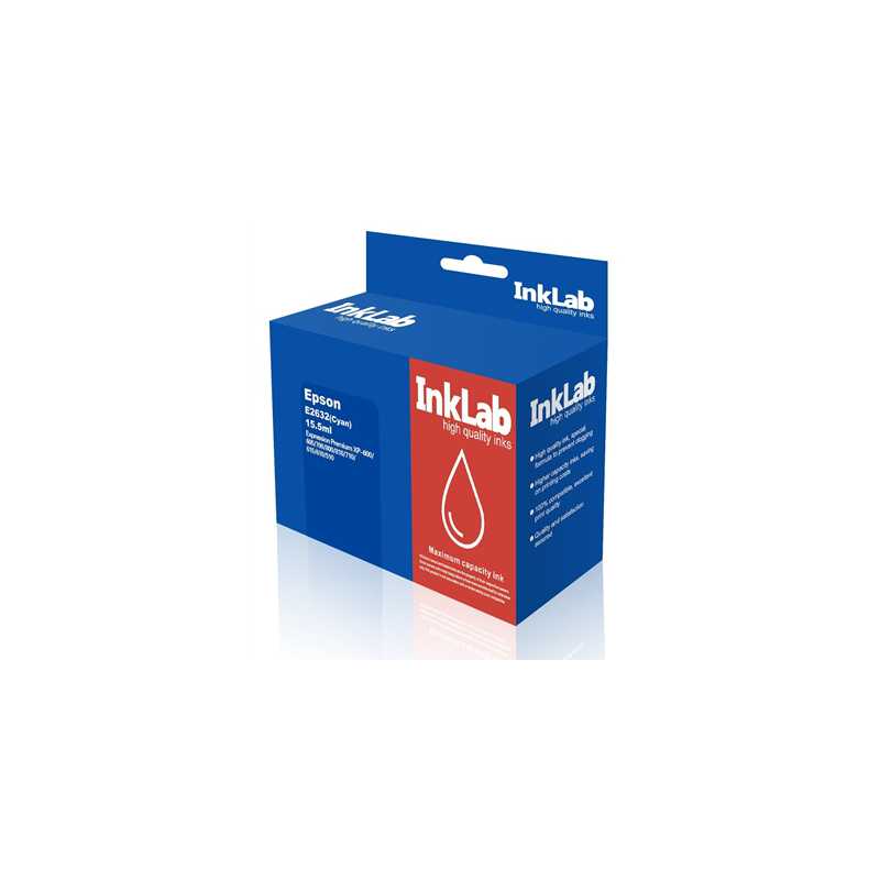 InkLab 2632 Epson Compatible Cyan Replacement Ink