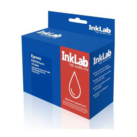 InkLab 2632 Epson Compatible Cyan Replacement Ink