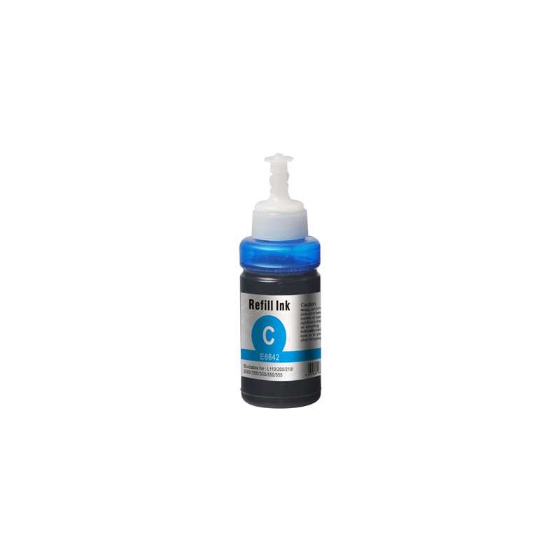 InkLab 6642 Epson Compatible EcoTank Cyan ink bottle