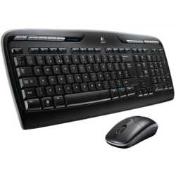 Logitech MK330 Wireless Keyboard and Mouse Combo for Windows, 2.4 GHz Wireless with USB-Receiver, Portable Mouse, Multimedia Key