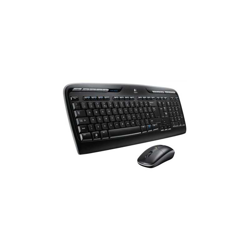 Logitech MK330 Wireless Keyboard and Mouse Combo for Windows, 2.4 GHz Wireless with USB-Receiver, Portable Mouse, Multimedia Key