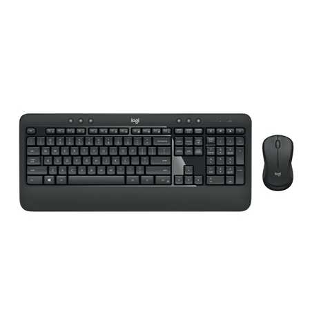 Logitech MK540 Advanced Wireless Keyboard and Mouse Combo for Windows, 2.4 GHz Unifying USB-Receiver, Multimedia Hotkeys, 3-Year