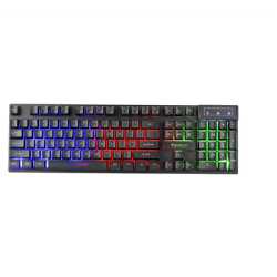 Marvo Scorpion K605 Gaming Keyboard, 3 Colour LED Backlit, USB 2.0, Frameless Design with Multi-Media and Anti-ghosting Keys, UK