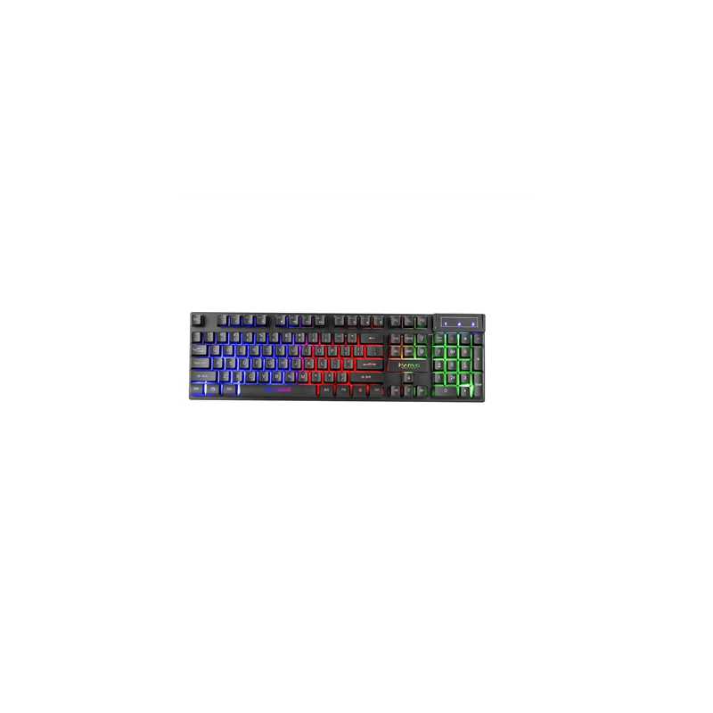 Marvo Scorpion K605 Gaming Keyboard, 3 Colour LED Backlit, USB 2.0, Frameless Design with Multi-Media and Anti-ghosting Keys, UK